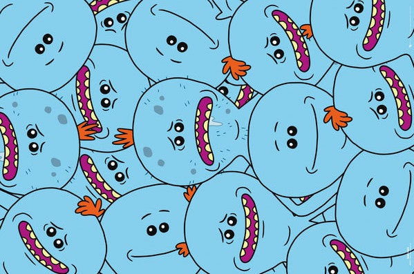 Download Meeseeks Sticker  Rick And Morty Mr Meeseeks Wallpaper Hd  Full  Size PNG Image  PNGkit